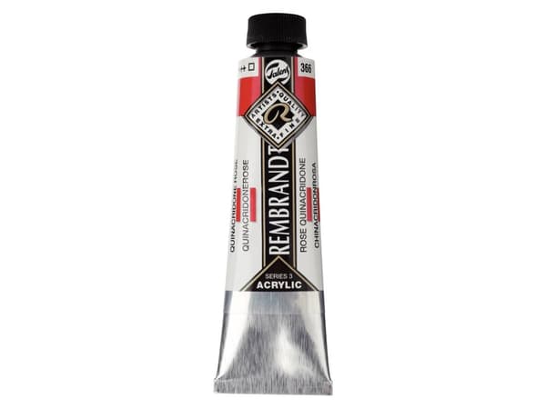 Rembrandt Acrylic Colour Tube Quinacridone Rose 366