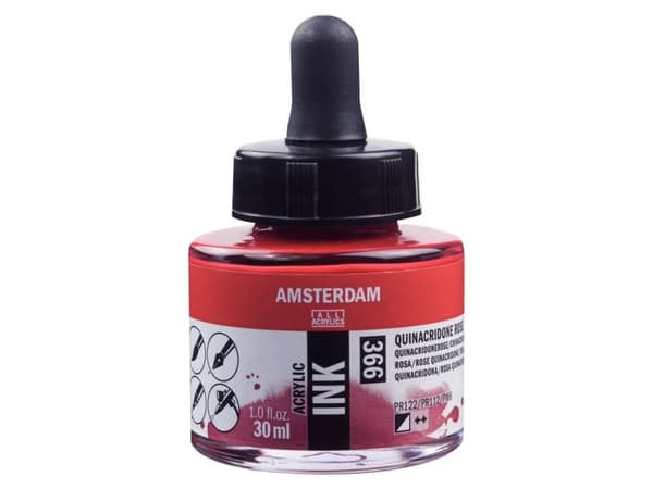 Artequipment Amsterdam akrylblekkflaske Quinacridone Rose 366