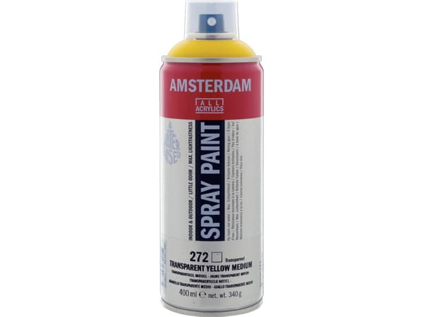 Amsterdam Spray Paint Transparent Yellow Medium 272