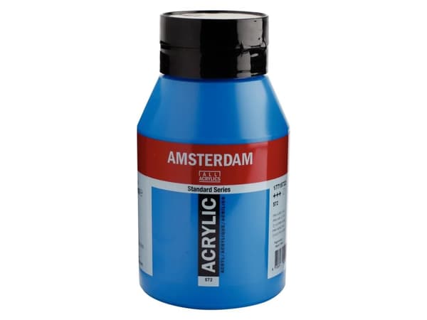 Amsterdam Standard Series Akrylkrukke 1000 ml Primary Cyan 572