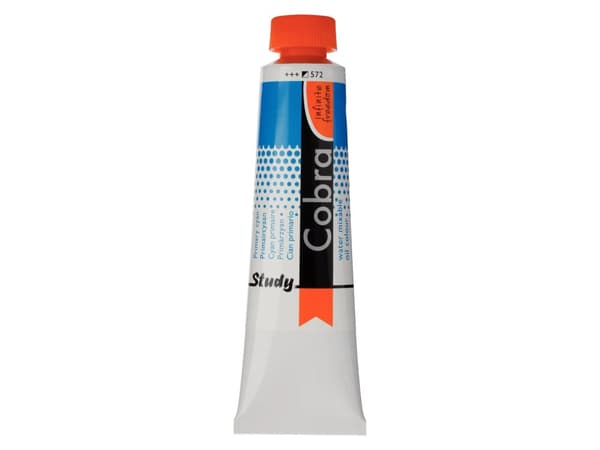 Cobra Study Water Mixable Oil Colour Tube Primary Cyan 572