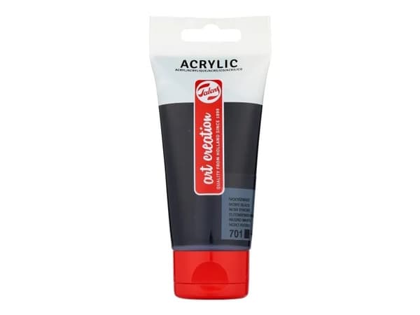 Talens Art Creation Acrylic Colour Tube Ivory Black 701