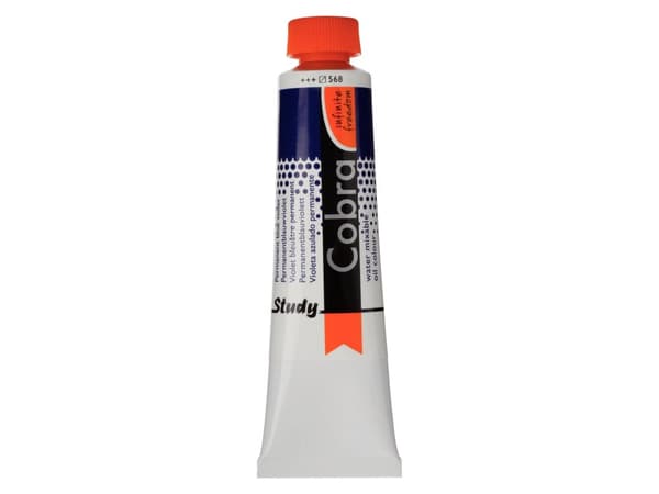 Cobra Study Water Mixable Oil Colour Tube Permanent Blue Violet 568
