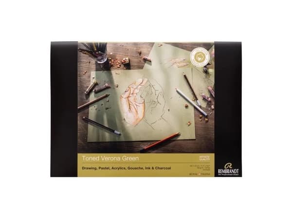 Artequipment Rembrandt sävytetty paperi Verona Green A3 | 42 x 29,7 cm, 180 g, 50 arkkia
