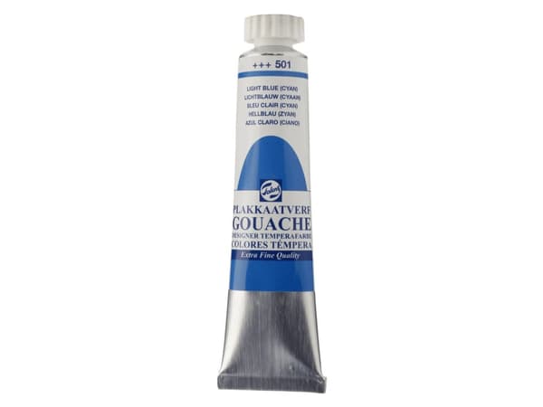 Talens Gouache Extra Fine Quality Tube Light Blue (Cyan) 501