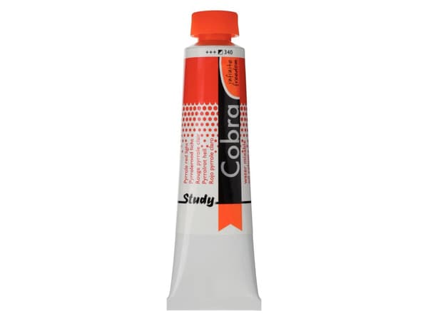 Cobra Study Water Mixable Oil Colour Tube Pyrrole Red Light 340