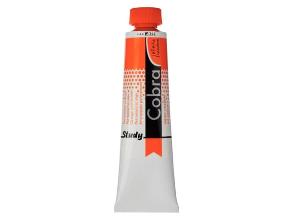 Cobra Study Water Mixable Oil Colour Tube Permanent Orange 266