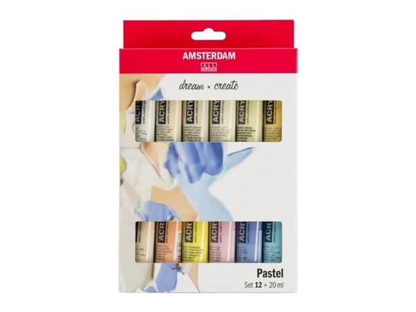 Amsterdam Standard Series acrylic paint pastel set | 12 x