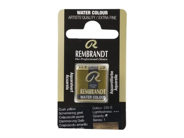 Rembrandt Watercolour Pan Dusk Yellow 230