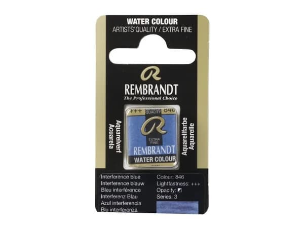 Rembrandt Watercolour Pan Interference Blue 846