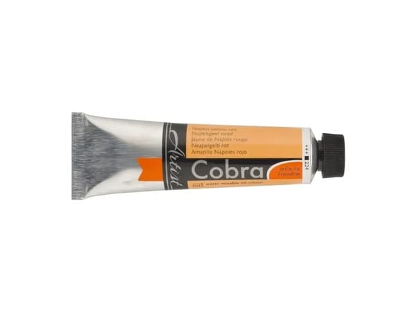 Cobra Artist Water-Mixable Oil Colour Tube Naples Yellow Red 224