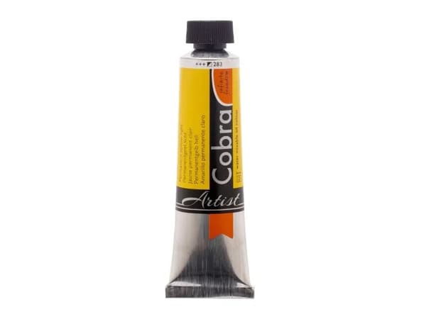 Cobra Artist Water-Mixable Oil Colour Tube Permanent Yellow Light 283