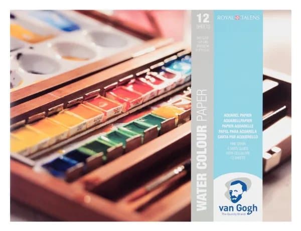 Van Gogh Watercolour paper block | 32 x 24 cm, 300 g, 12 sheets