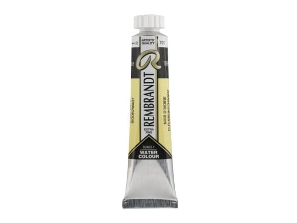 Rembrandt Watercolour Tube Ivory Black 701