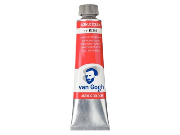 Van Gogh Acrylic Colour Tube Naphthol Red Medium 396