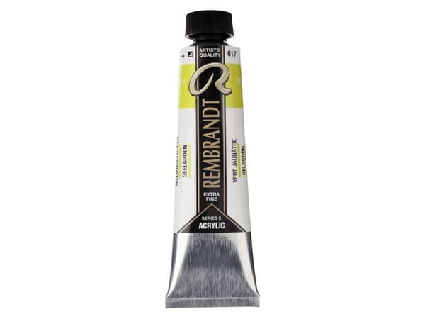 Rembrandt Acrylic Colour Tube Yellowish Green 617