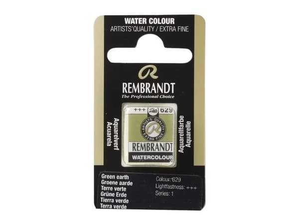 Rembrandt Watercolour Pan Green Earth 629