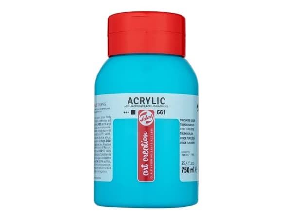 Talens Art Creation Acrylic Colour Jar Turquoise Green 661