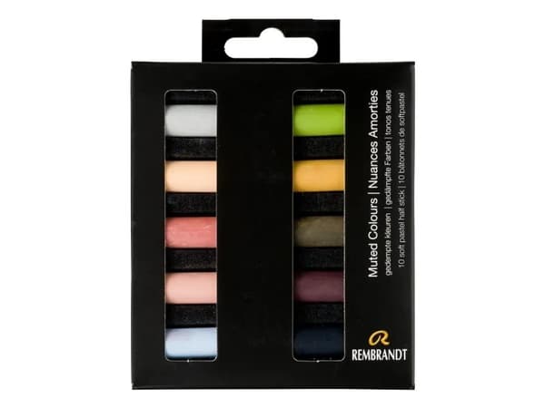 Rembrandt Soft pastel set Muted Colours | 10 half pastels