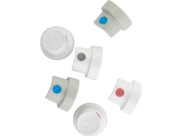 Artequipment Amsterdam Spray paint assorted caps | 2x Super Skinny 2x Soft 2x Fat