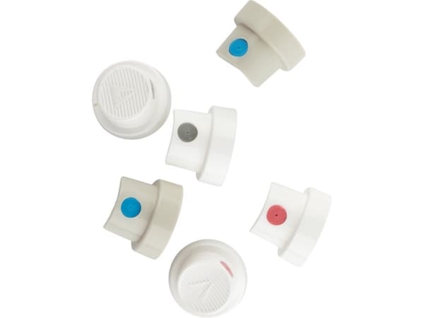 Artequipment Amsterdam Spray paint assorted caps | 2x Super Skinny 2x Soft 2x Fat