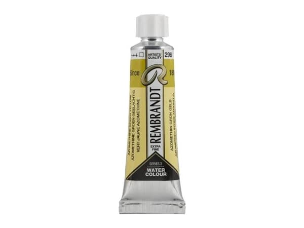 Rembrandt Watercolour Tube Azomethine Green Yellow 296