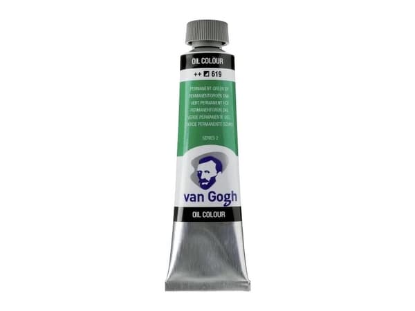 Van Gogh Oil Colour Tube Permanent Green Deep 619