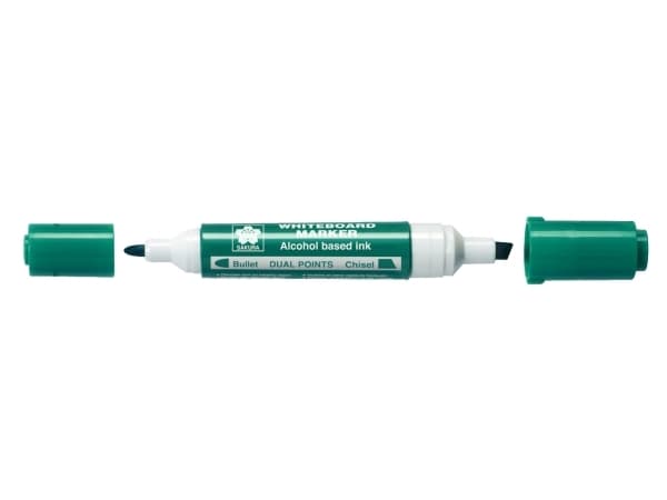 Sakura Whiteboard marker dual points Green