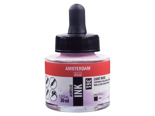 Amsterdam Acrylic Ink Bottle Light Rose 361