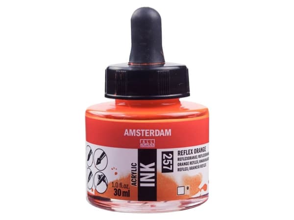 Amsterdam Acrylic Ink Bottle Reflex Orange 257