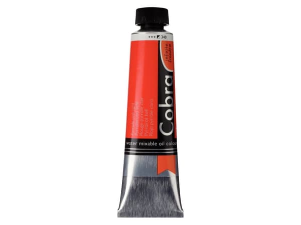 Cobra Artist Water-Mixable Oil Colour Tube Pyrrole Red Light 340