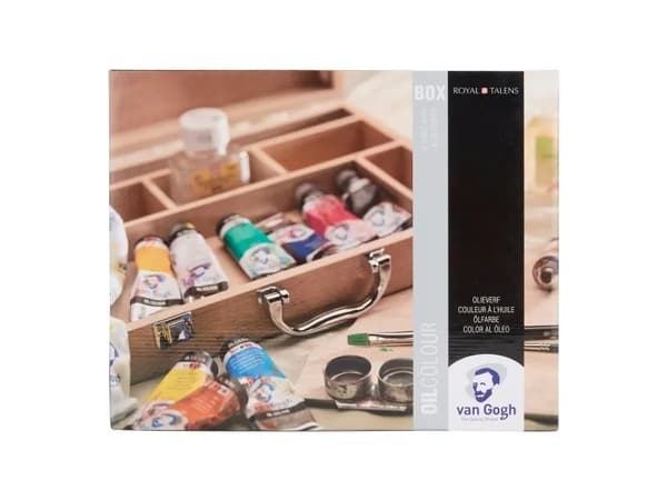 Van Gogh Oil colour wooden box Basic | 10 x + accessories