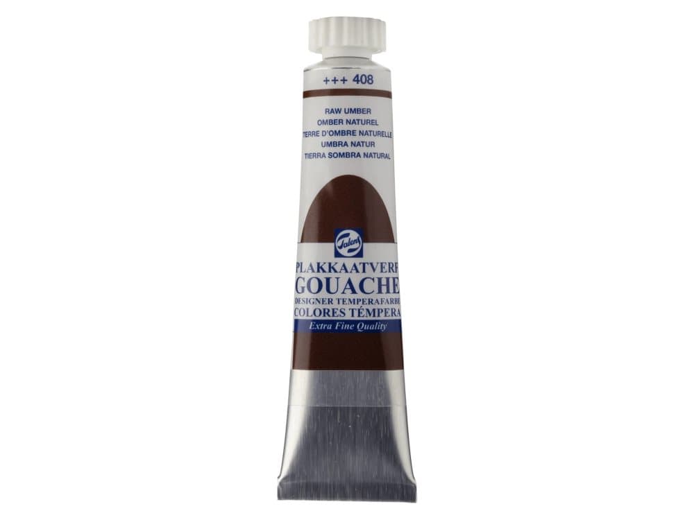 Talens Gouache Extra Fine Quality Tube 20 ml Raw Umber 408