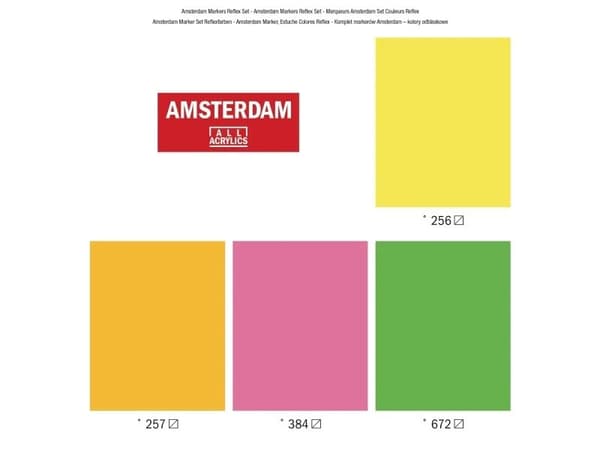 Amsterdam Acrylic marker reflex set | 4 colors