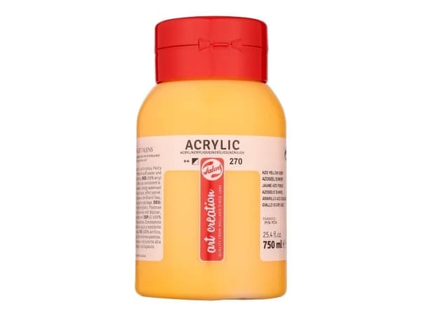 Talens Art Creation Acrylic Colour Jar Azo Yellow Deep 270