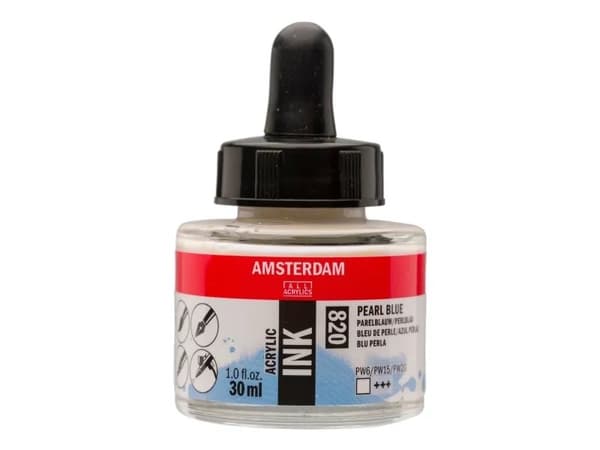 Amsterdam Acrylic Ink Bottle Pearl Blue 820