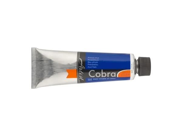 Cobra Artist Water-Mixable Oil Colour Tube Phthalo Blue 570