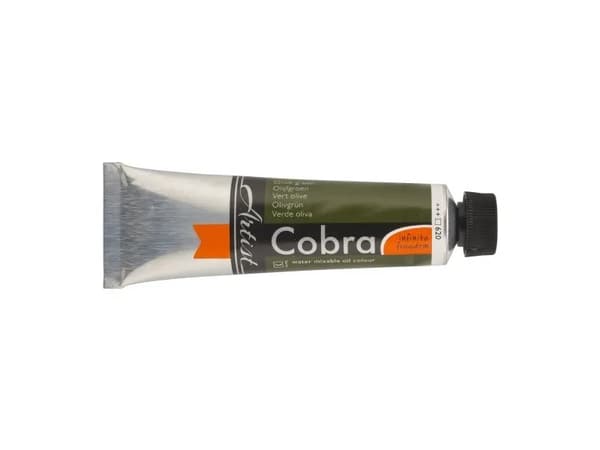 Cobra Artist Water-Mixable Oil Colour Tube Olive Green 620