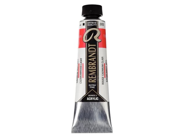 Rembrandt Acrylic Colour Tube Cadmium Red Light 303
