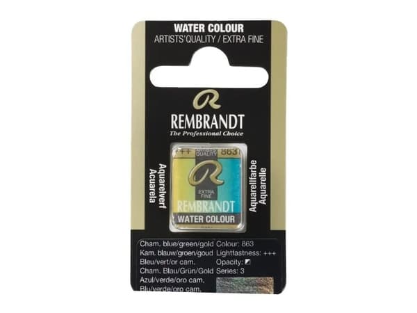Rembrandt Watercolour Pan Chameleon Blue/Green/Gold 863