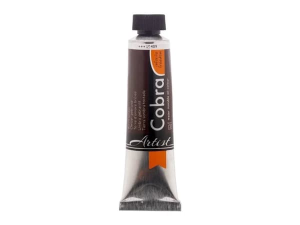 Cobra Artist Water-Mixable Oil Colour Tube Burnt Umber 409