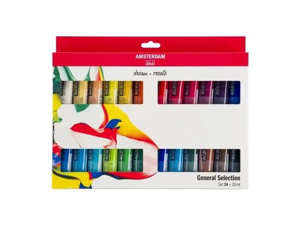 Amsterdam Standard Series acrylic paint general selection set | 24 x