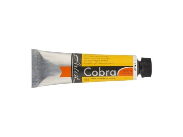 Cobra Artist Water-Mixable Oil Colour Tube Permanent Yellow Medium 284