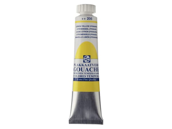 Talens Gouache Extra Fine Quality Tube Lemon Yellow (Primary) 205