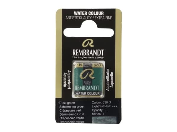 Rembrandt Watercolour Pan Dusk Green 630
