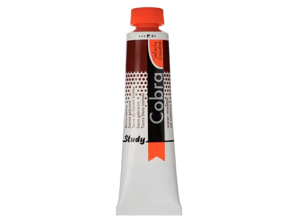 Cobra Study Water Mixable Oil Colour Tube Burnt Sienna 411