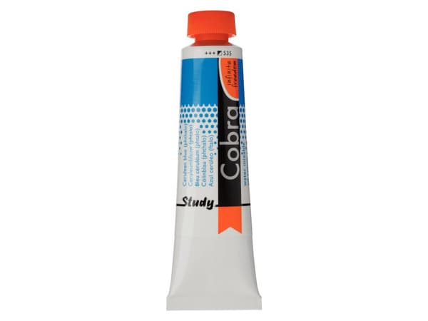 Cobra Study Water Mixable Oil Colour Tube Cerulean Blue (Phthalo) 535