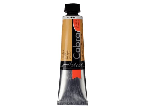 Cobra Artist Water-Mixable Oil Colour Tube Light Gold 802