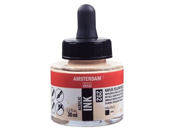 Amsterdam Acrylic Ink Bottle Naples Yellow Red Light 292