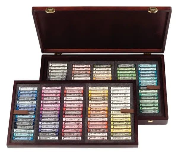 Rembrandt Soft pastel wooden box set General Selection Master | 150 whole pastels